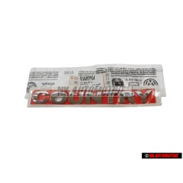 VW Originale COUNTRY Posteriore Logo Emblema Scritta Cromo - 374853687A