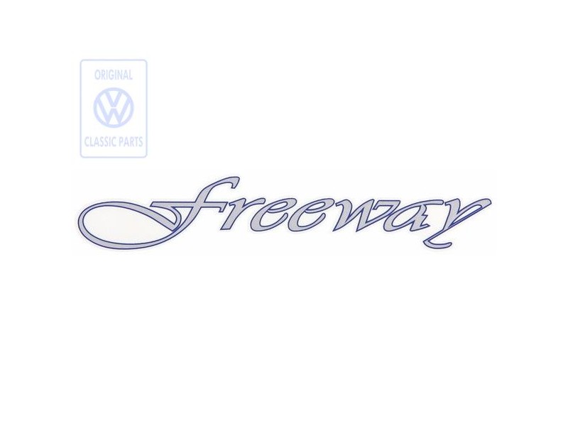 VW Originale Scritta Pellicola Blu/Argento - 3A9853431A Z36