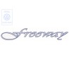 VW Originale Scritta Pellicola Blu/Argento - 3A9853431A Z36