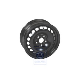 VW Originale Cerchio Di Acciaio Nero Rally - 3B0601027D 03C