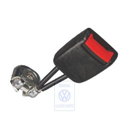 VW Originale Fibbia Cintura Nero Satinato/Rosso Fuoco - 3B0857740A FCN