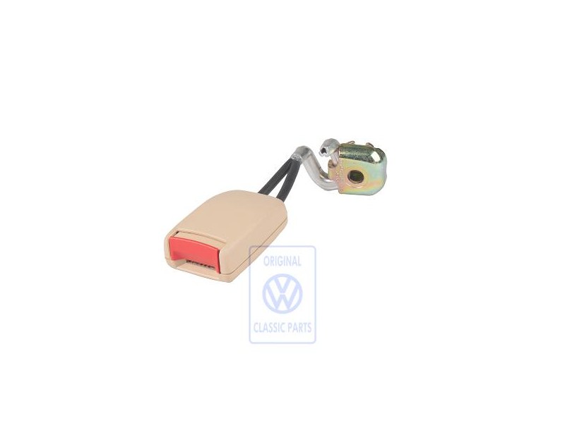 VW Originale Fibbia Cintura Beige Sole/Rosso Fuoco - 3B0857740A LSV
