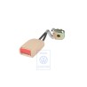 VW Originale Fibbia Cintura Beige Sole/Rosso Fuoco - 3B0857740A LSV