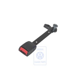 VW Originale Fibbia Cintura Nero Satinato/Rosso Fuoco - 3B0858471D FCN