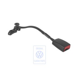VW Originale Fibbia Cintura Nero Satinato/Rosso Fuoco - 3B0858471P FCN