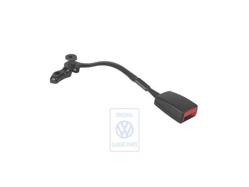 VW Originale Fibbia Cintura Nero Satinato/Rosso Fuoco - 3B0858471P FCN