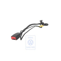 VW Originale Fibbia Cintura Nero Satinato/Rosso Fuoco - 3B0858472K FCN