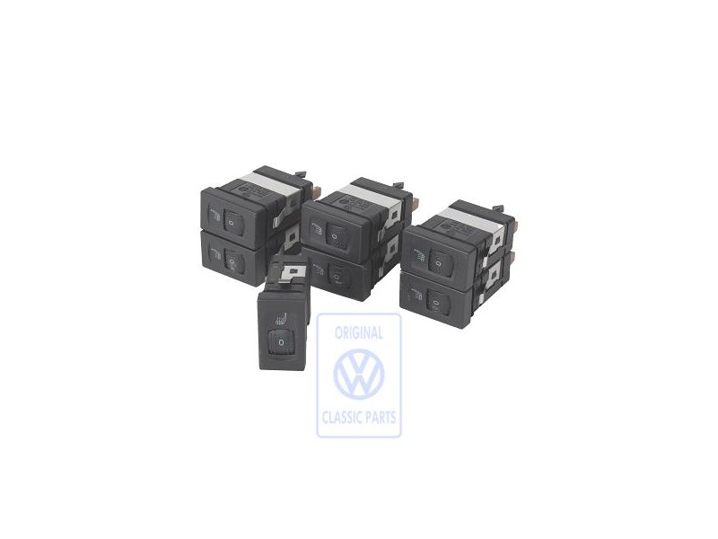 VW Originale Interrut. P. Riscaldam. Sedile Nero Satinato - 3B0963564C 01C