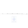 VW Originale Modanatura Per Rivestimento Porta Cromo - 3B4853981 2ZZ