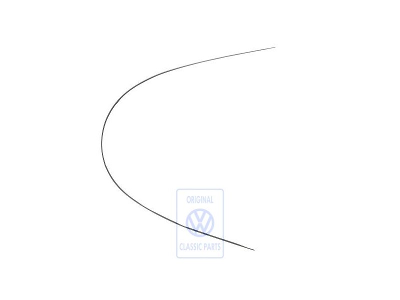 VW Originale Listello Di Copertura Nero Satinato - 3B9853710D B41