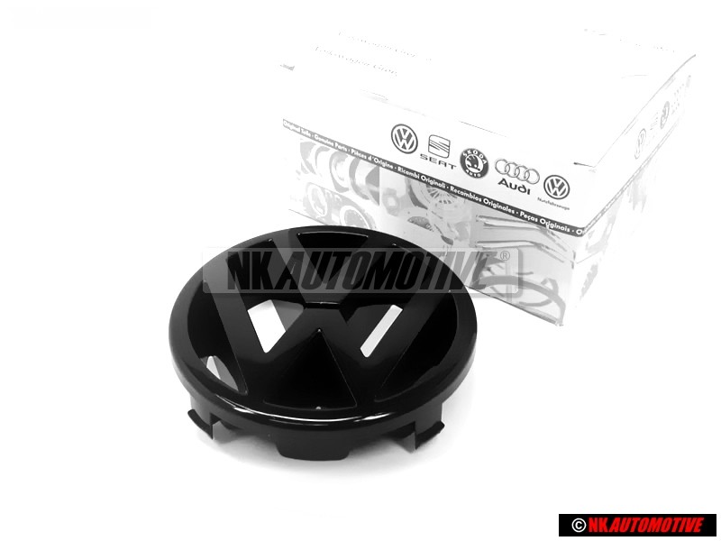 VW Originale Fronte Logo Emblema Simbolo Nero - 323853601 041