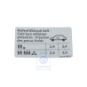 VW Originale Etichetta Per Pressione Pneumatici - 3C0010455P