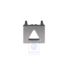 VW Originale Mascherina Alluminio Spazzolato (Scuro) - 3C0857368A R60