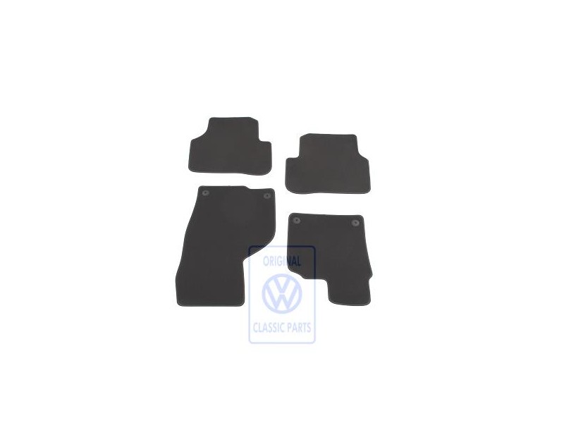 VW Originale 1 Set Di Tappetini Marrone Naturale - 3C2863011C EOQ