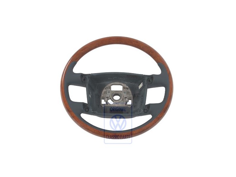 VW Originale Volante (Legno/Pelle) Blu Navy/Eucalipto - 3D0419091ABQSD