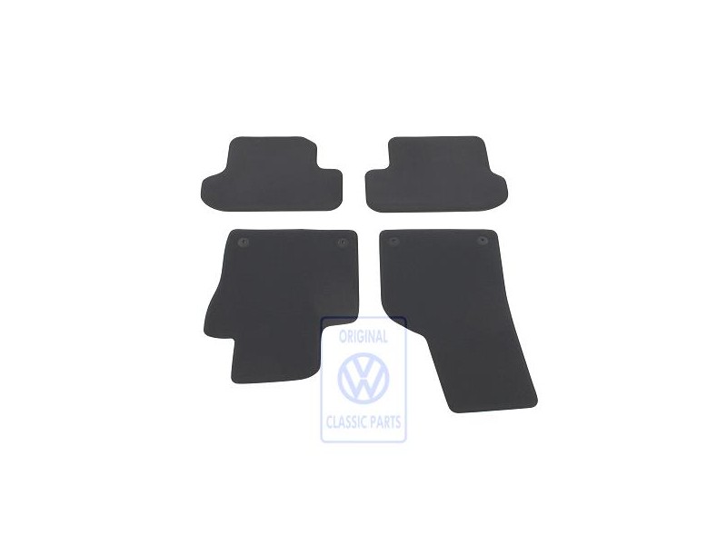 VW Originale 1 Set Di Tappetini Nero Titanio/Nero/Sioux - 5C1863011C AMQ