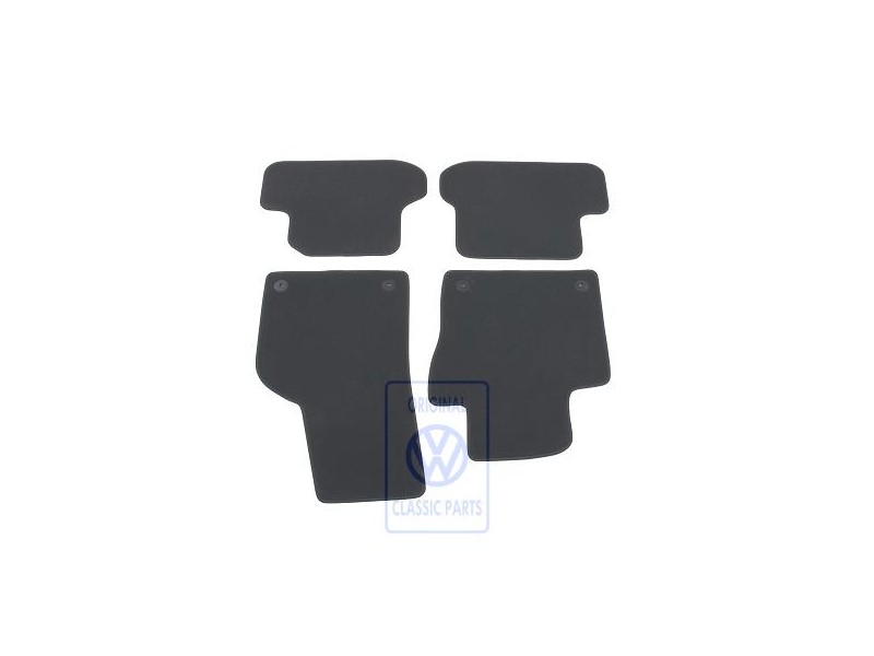 VW Originale 1 Set Di Tappetini Nero Titanio/Artgrey - 5C1863011C ISR
