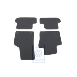 VW Originale 1 Set Di Tappetini Nero Titanio/Orange - 5C1863011C KMX
