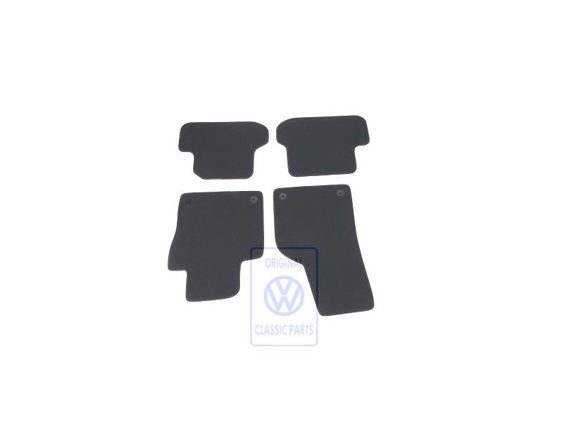 VW Originale 1 Set Di Tappetini Nero/Nero/Curry - 5C1863011C KXX