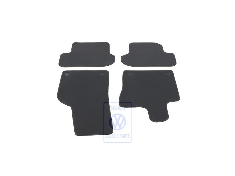 VW Originale 1 Set Di Tappetini Nero/Nero - 5C1863011E CNA