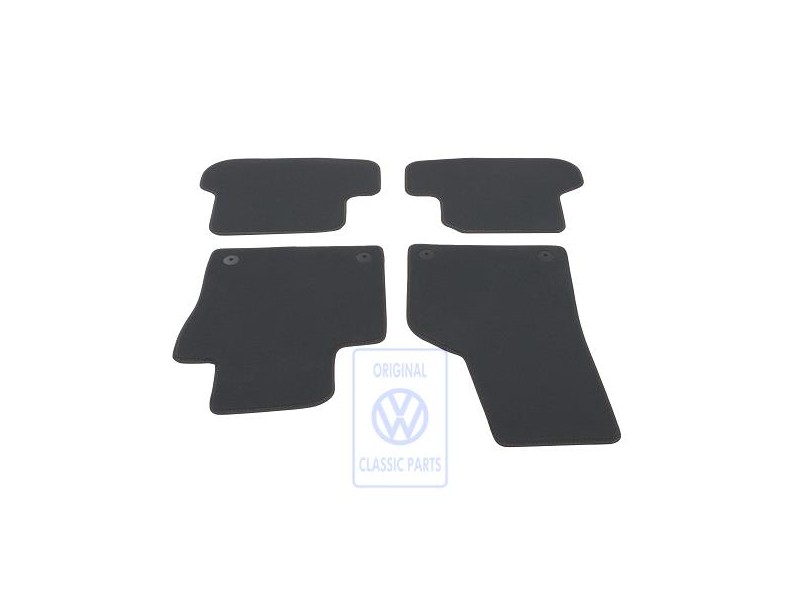VW Originale 1 Set Di Tappetini Grigio Flanella/Blu - 5C1863011P KMX