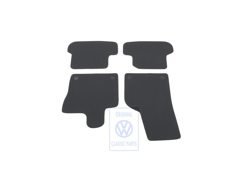 VW Originale 1 Set Di Tappetini Nero Titanio/Nero/Sioux - 5C1863011R AMQ