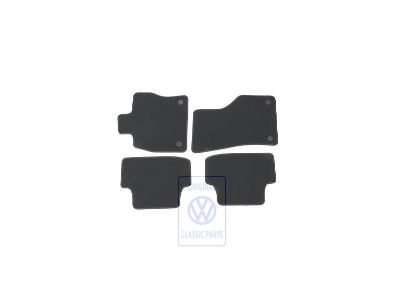 VW Originale 1 Set Di Tappetini Nero Titanio/Cashmere - 5G1863011A ANP