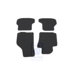 VW Originale 1 Set Di Tappetini Nero Titanio/Pepperbeige - 5K7863011B VIR