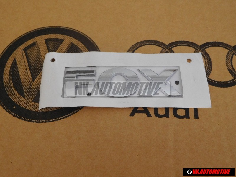 VW Originale FOX Posteriore Logo Emblema Scritta Cromo - 5Z0853687 739