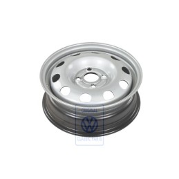 VW Originale Cerchio Di Acciaio Colori Cromati Metallizzati - 6E0601027A 091