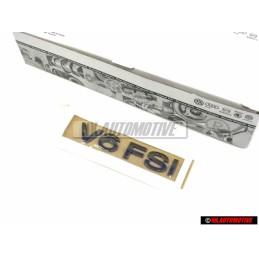 VW Originale V6 FSI Posteriore Logo Emblema Scritta Cromo - 3C0853675AAL85