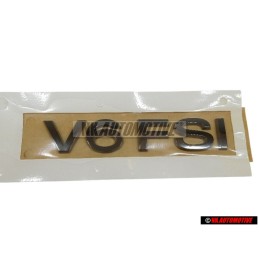 VW Originale V6 FSI Posteriore Logo Emblema Scritta Cromo - 3C0853675AAL85