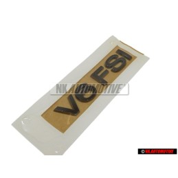 VW Originale V6 FSI Posteriore Logo Emblema Scritta Cromo - 3C0853675AAL85