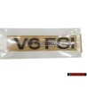 VW Originale V6 FSI Posteriore Logo Emblema Scritta Cromo - 3C0853675AAL85