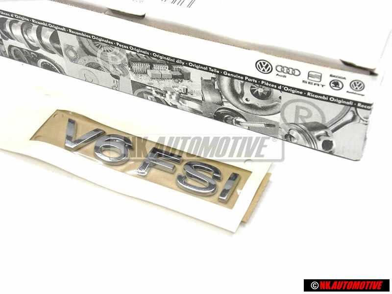 VW Originale V6 FSI Posteriore Logo Emblema Scritta Cromo - 3C0853675C 739