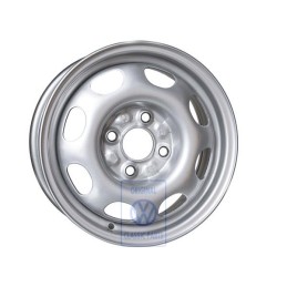VW Originale Cerchio Di Acciaio Color Cromo - 6N0601025A 091