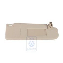 VW Originale Aletta Parasole Con Specchietto E Copertura Crema - 6N0857552F 2J6