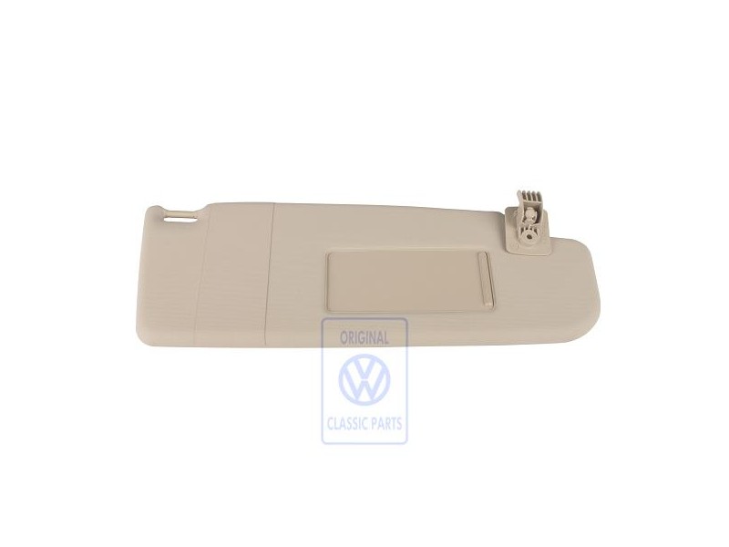 VW Originale Aletta Parasole Con Specchietto E Copertura Crema - 6N0857552F 2J6