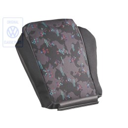 VW Originale Rivestimento Sedile Stoffa/Fintapelle Off-Black - 6N0881405J DRE