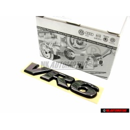 VW Originale VR6 Posteriore Logo Emblema Scritta Cromo - 7D0853675 Z10