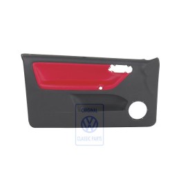 VW Originale Rivestimento Porta (Pelle) Rosso/Nero - 6N3867011DCEGF