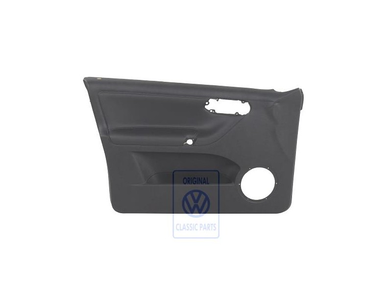 VW Originale Rivestimento Porta (Pelle) Nero - 6N4867011DCEGX