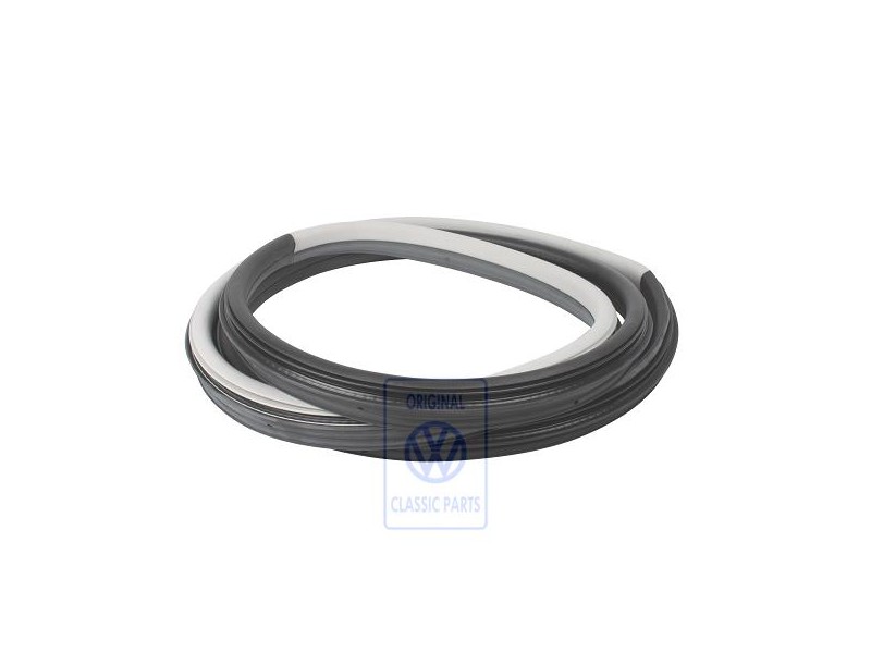 VW Originale Guarnizione Porta Nero Satinato/Grigio Perla - 6N4867365D DQX