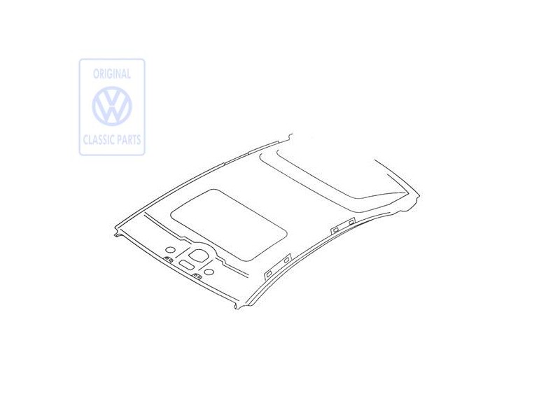 VW Originale Sottocielo Sagomato Grigio Perla - 6N4867501A X09