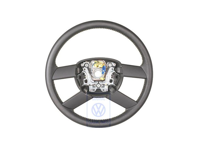 VW Originale Volante (Pelle) Nero/Yellow - 6Q0419091M HUW