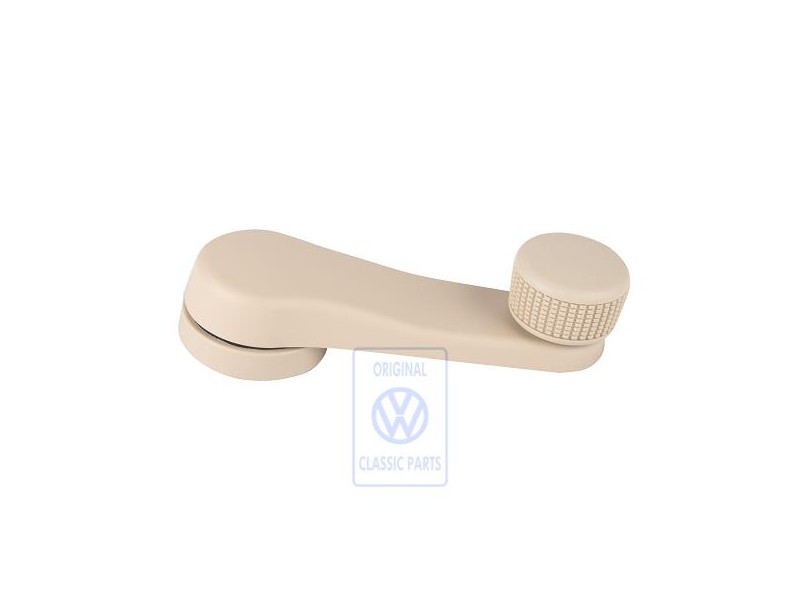 VW Originale Manovella Alzacristallo Beige Crema - 6Q0837581A 3PT