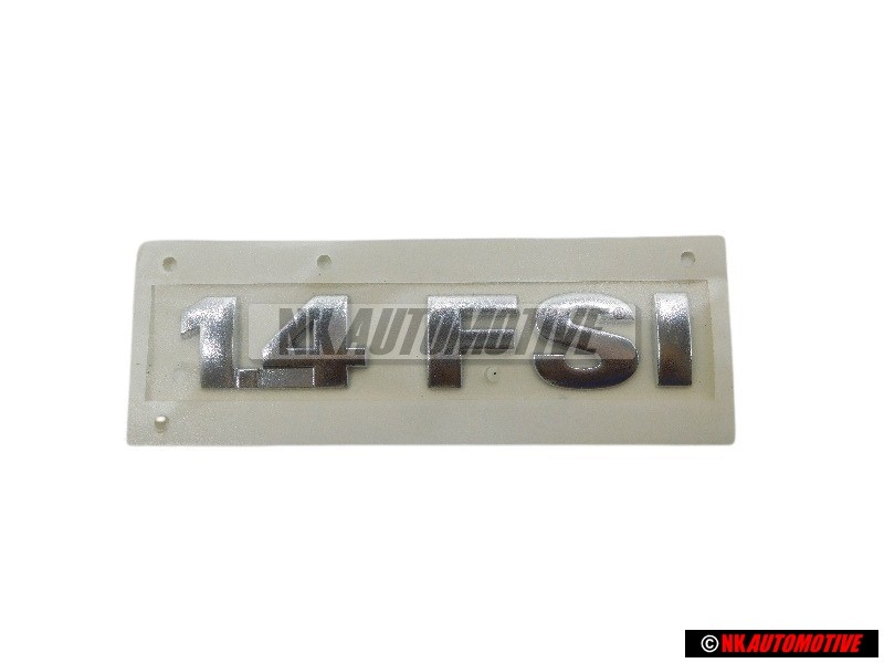 VW Originale 1.4 FSI Posteriore Logo Emblema Scritta Cromo - 6Q0853675A 739