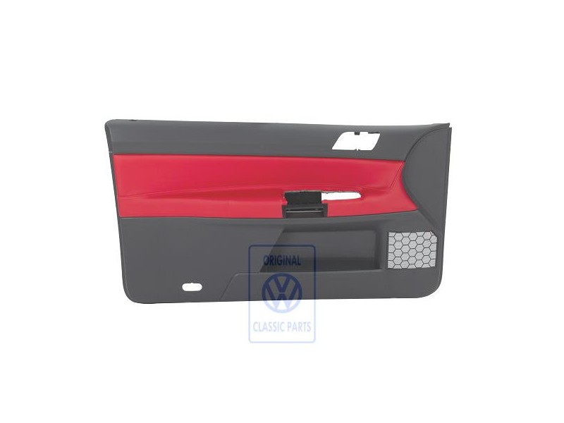 VW Originale Rivestimento Porta (Pelle) Rosso Flash/Antracite - 6Q3867011FEQMU