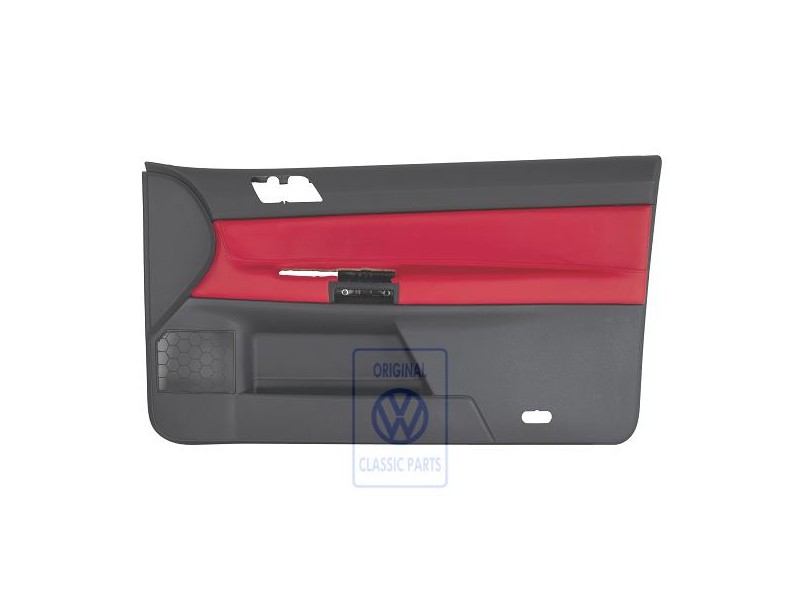 VW Originale Rivestimento Porta (Pelle) Giallo/Antracite - 6Q3867012ERQMV