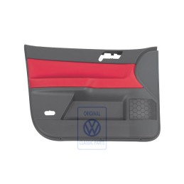VW Originale Rivestimento Porta (Pelle) Rosso Flash/Antracite - 6Q4867011HMQMU